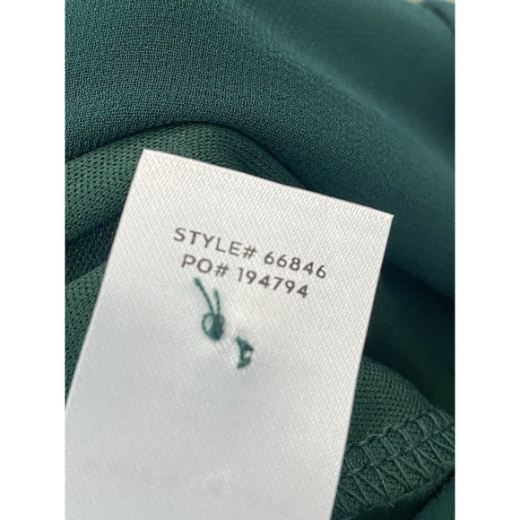 Lulus My Whole Heart Emerald Green Long Sleeve Wrap Dress Womens‎ Size Small - Picture 8 of 11